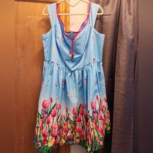 NWT Size 2xl Hell Bunny tulip dress